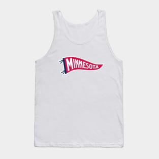 Minnesota Pennant - White Tank Top